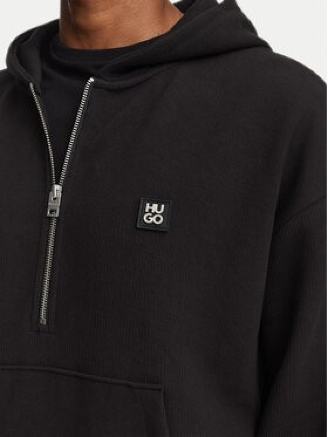 HUGO Bluza Dabinhood 50563019 Czarny Oversize