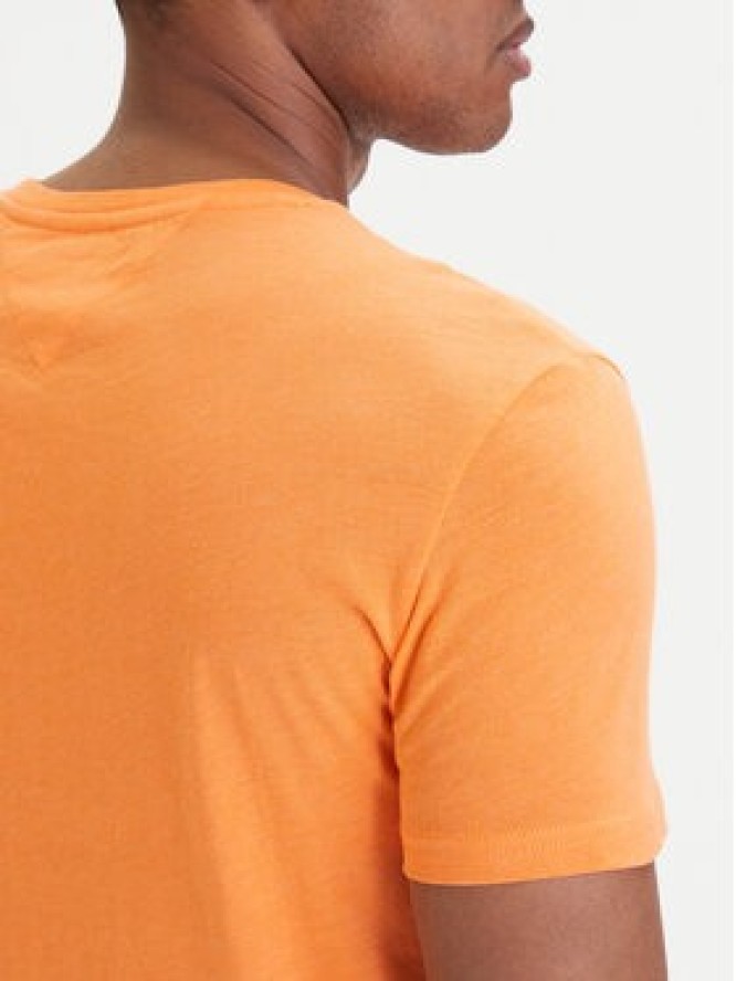 Tommy Jeans T-Shirt DM0DM20363 Pomarańczowy Slim Fit