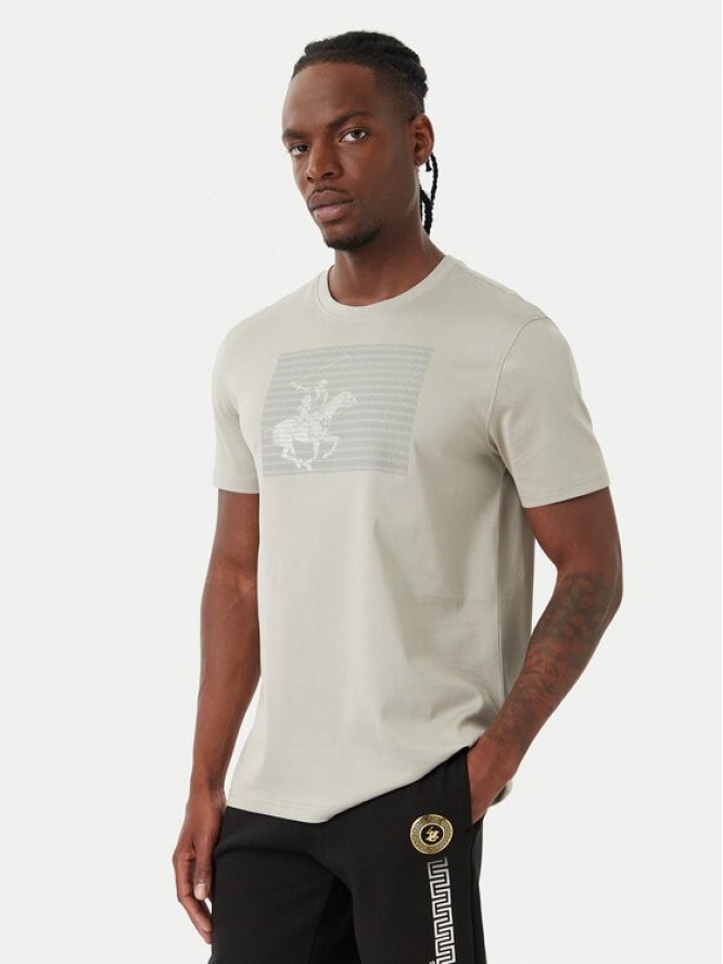 Beverly Hills Polo Club T-Shirt M1617-HR Szary Regular Fit