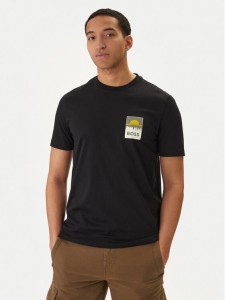 BOSS T-Shirt Plain 50556023 Czarny Regular Fit