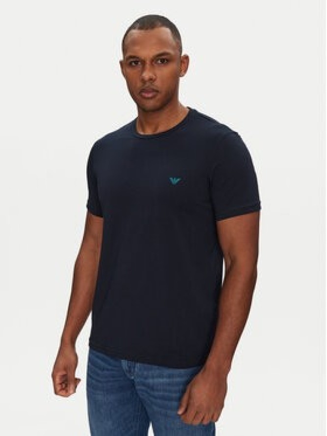 Emporio Armani Underwear Komplet t-shirtów EM000391 AF10776 MB143 Granatowy Regular Fit
