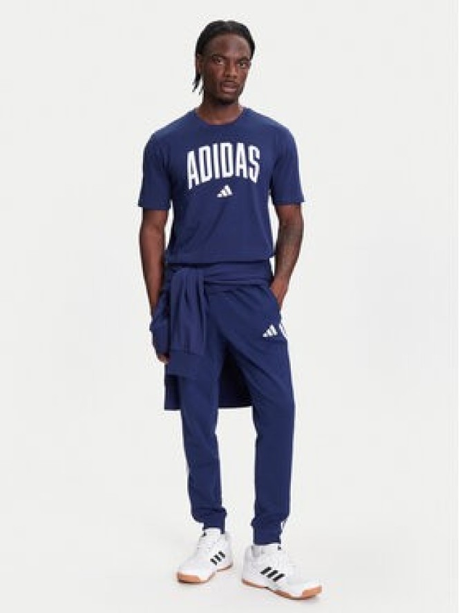 adidas T-Shirt Collegiate Lineage Graphic JM6417 Niebieski Regular Fit