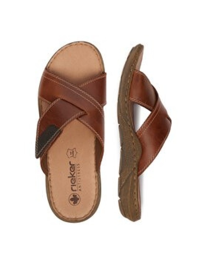 Rieker Klapki CEO-22089-24 Brązowy