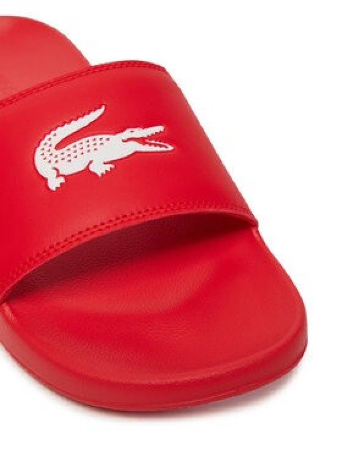 Lacoste Klapki Serve Sliders 7-49CMA0041 Czerwony