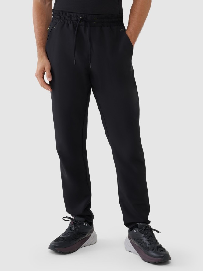 4F Spodnie treningowe szybkoschnące męskie - czarne XXL