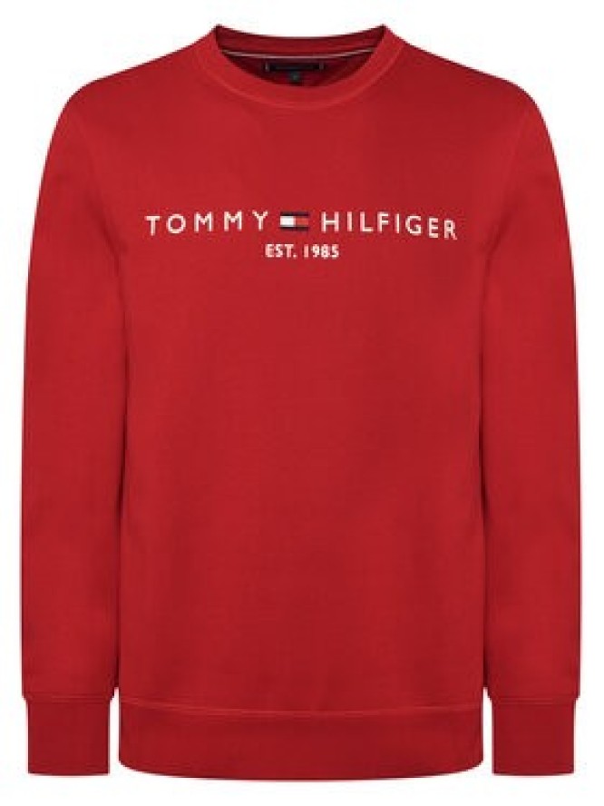 Tommy Hilfiger Bluza Logo MW0MW11596 Czerwony Regular Fit