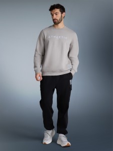 4F Bluza dresowa nierozpinana bez kaptura męska - szara XL