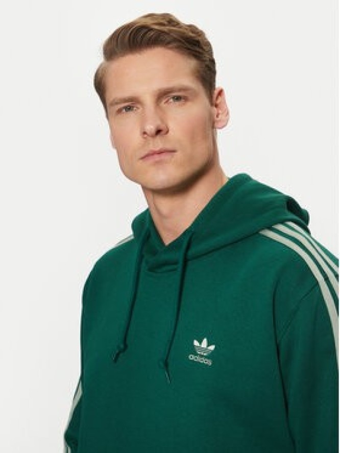 adidas Bluza adicolor Classics 3-Stripes JP1001 Zielony Regular Fit