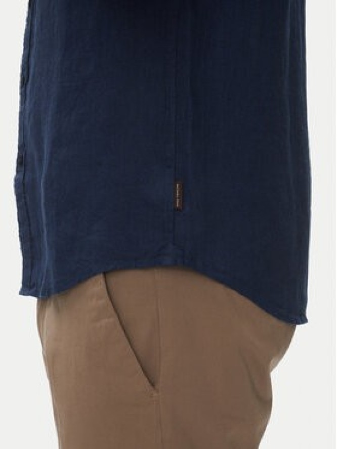 Michael Kors Koszula CS1400I4YT Granatowy Slim Fit