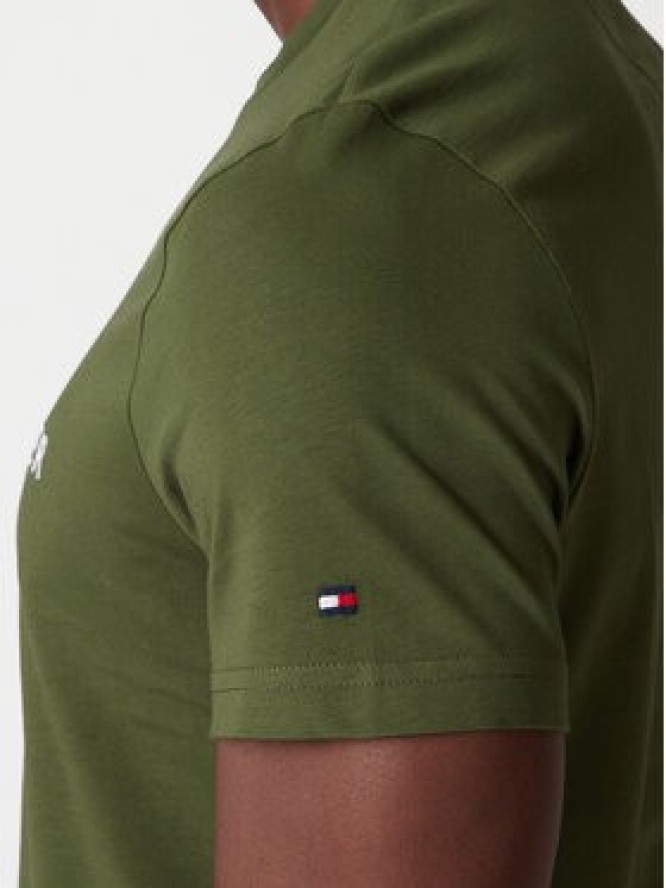 Tommy Hilfiger T-Shirt Logo MW0MW11797 Zielony Regular Fit