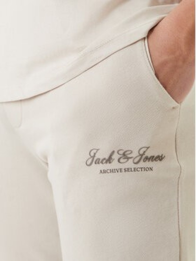 Jack & Jones T-Shirt Earchive 12297641 Beżowy Regular Fit