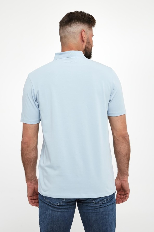 Polo męskie z logo KARL LAGERFELD