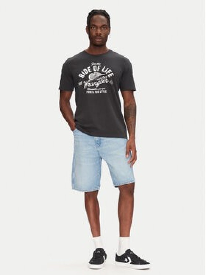 Wrangler Szorty jeansowe Frontier 112362492 Niebieski Relaxed Fit