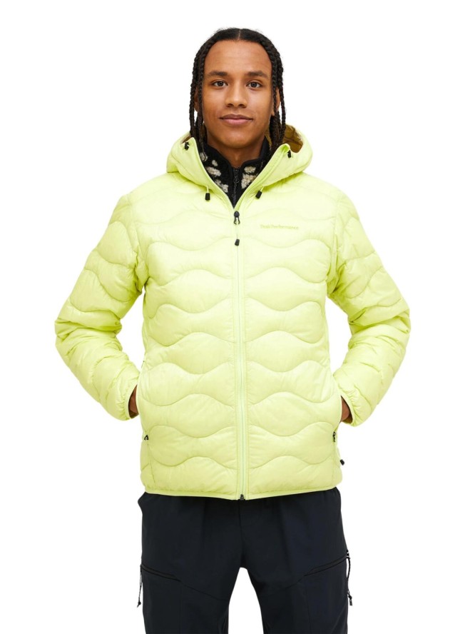 Kurtka Peak Performance puchowa męska Helium Down Hood Jacket żółta - M