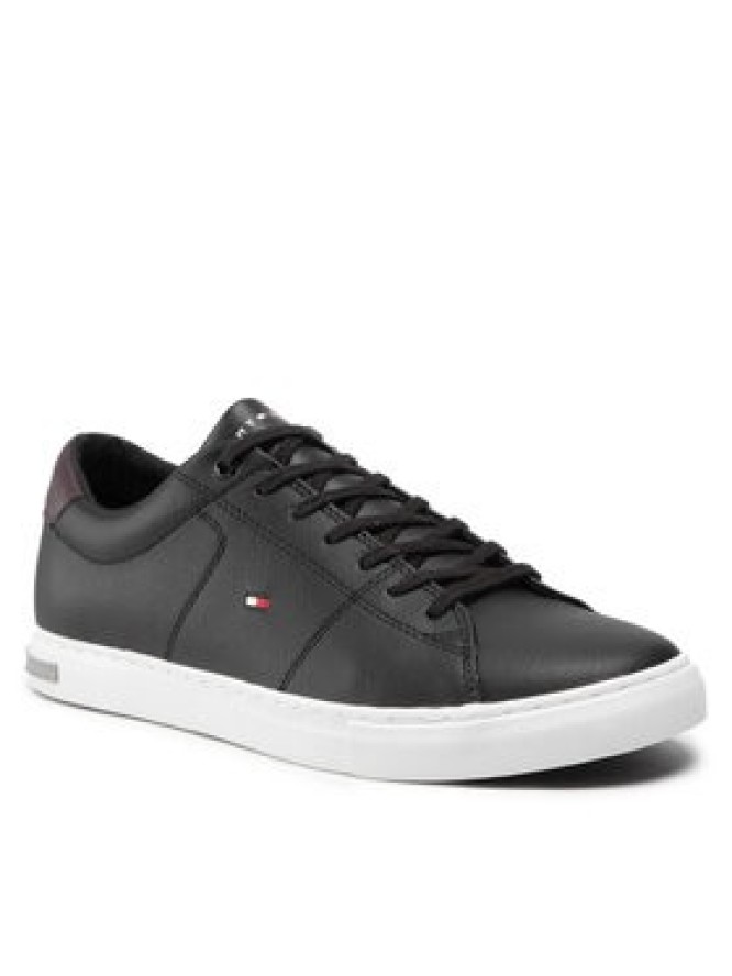 Tommy Hilfiger Sneakersy Essential Leather Detail Vulc FM0FM04047 Czarny