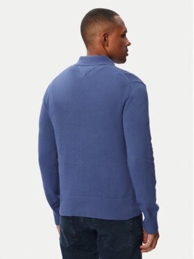 Tommy Jeans Sweter Essential DM0DM20304 Niebieski Slim Fit