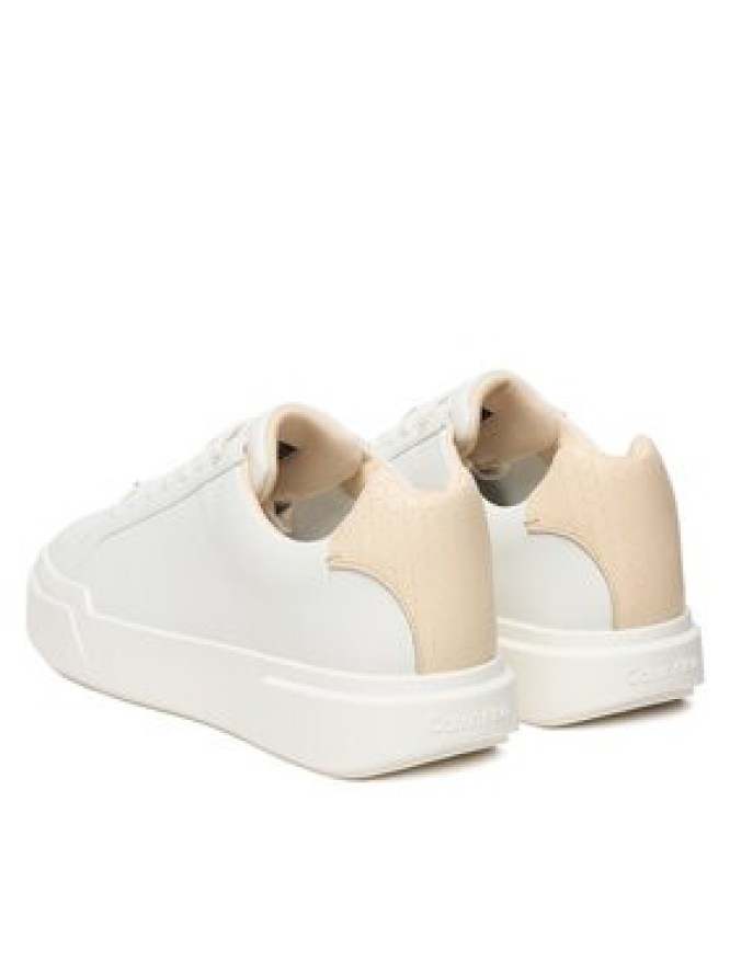 Calvin Klein Sneakersy Chunky Cupsole Laceup Clean Lth HM0HM02239 Biały