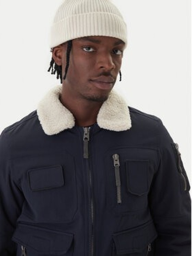 Aeronautica Militare Kurtka bomber 252AB3024UCT03151 Granatowy Regular Fit