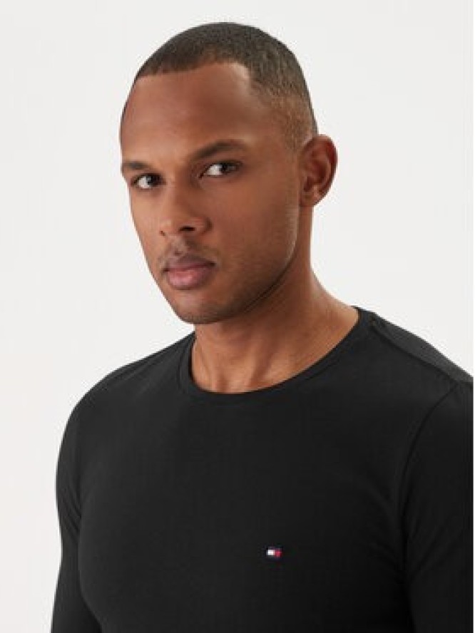 Tommy Hilfiger Longsleeve Stretch Tee MW0MW10804 Czarny Slim Fit