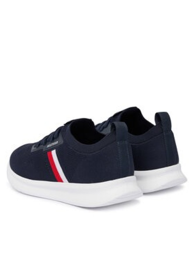 Tommy Hilfiger Sneakersy Lightweight Knitted Runner FM0FM05756 Granatowy