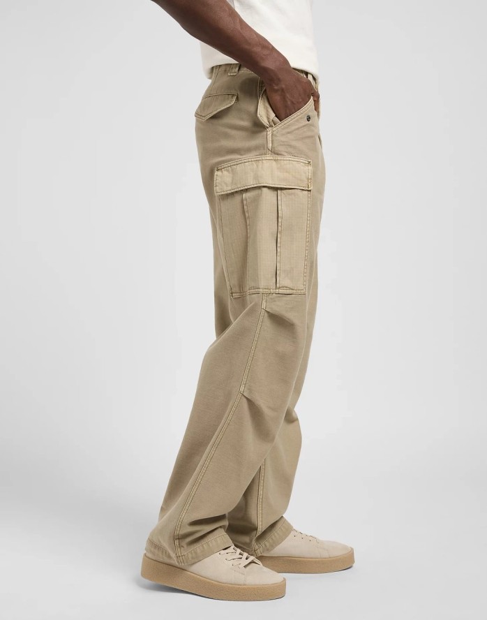 MESKIE SPODNIE LEE PARACHUTE CARGO KANSAS CITY KHAK 112370581