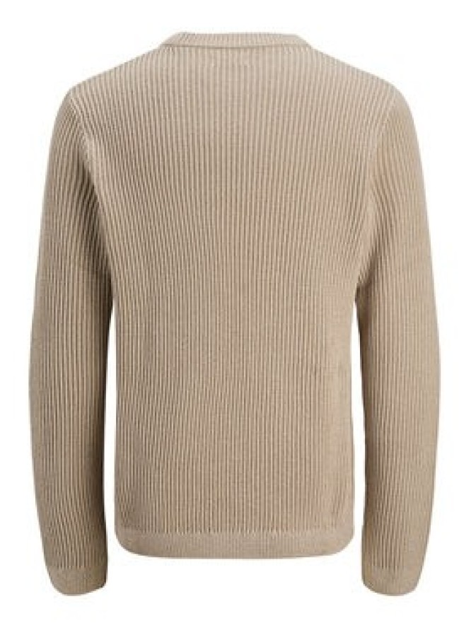 Jack & Jones Sweter Dover 12278816 Beżowy Regular Fit