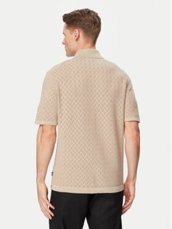 BOSS Koszula H-Nappo 50560494 Beżowy Regular Fit