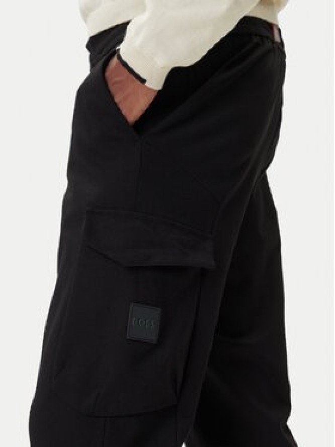 BOSS Spodnie materiałowe T_Urbanex Cargo 50547454 Czarny Regular Fit