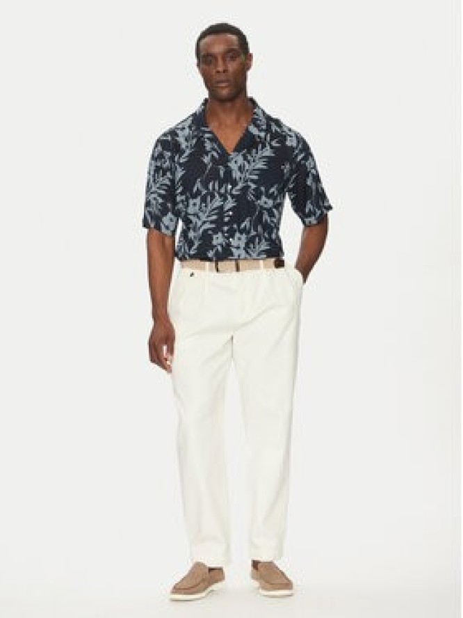 Tommy Hilfiger Koszula Bowling Shirt Print UM0UM03227 Granatowy Regular Fit