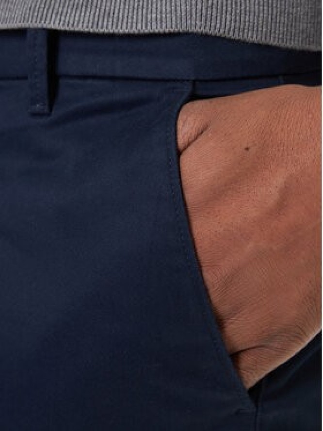 Calvin Klein Chinosy LV040EM633 Granatowy Slim Fit