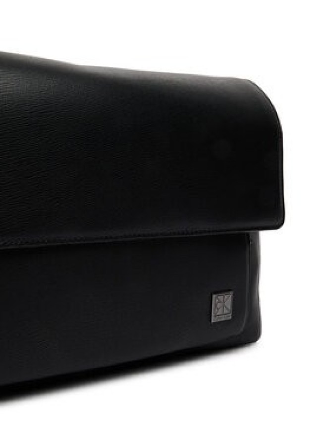 Calvin Klein Saszetka Emblem Hw Flap Messenger LV04D3299G Czarny