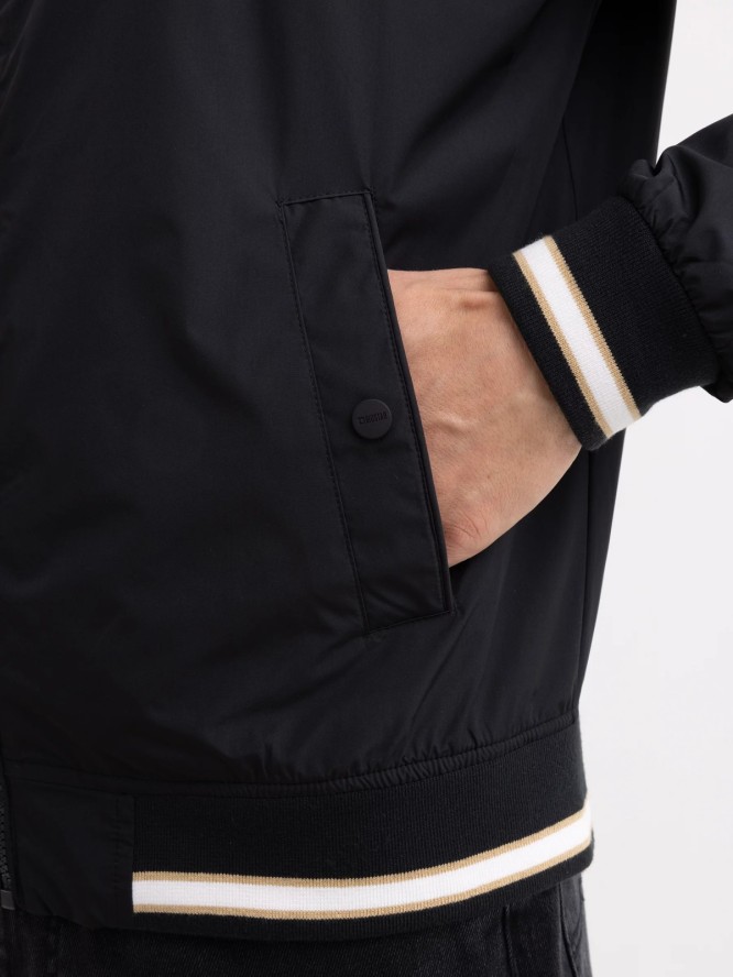 Kurtka męska bomber czarna Shoun 906