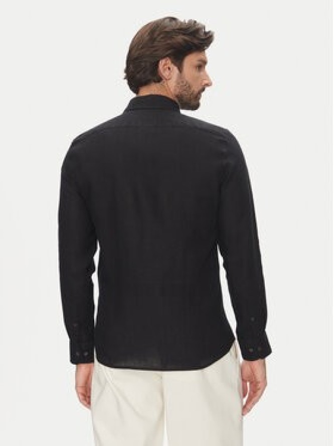 Marc O'Polo Koszula 524 7428 42460 Czarny Shaped Fit