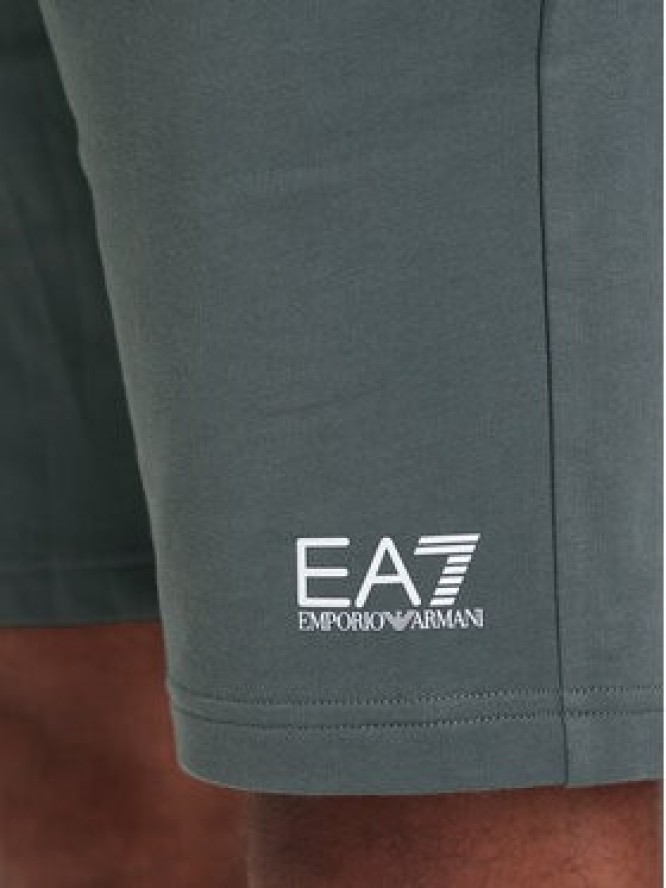EA7 Emporio Armani Szorty sportowe 8NPS65 PJVRZ U8085 Szary Regular Fit