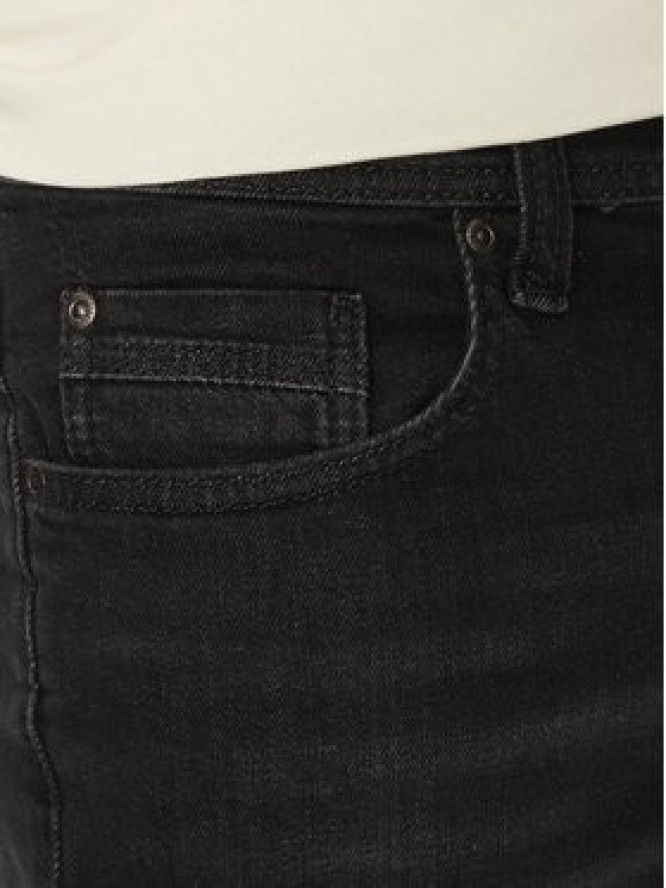 Mustang Szorty jeansowe Washington 1016453 Czarny Straight Fit