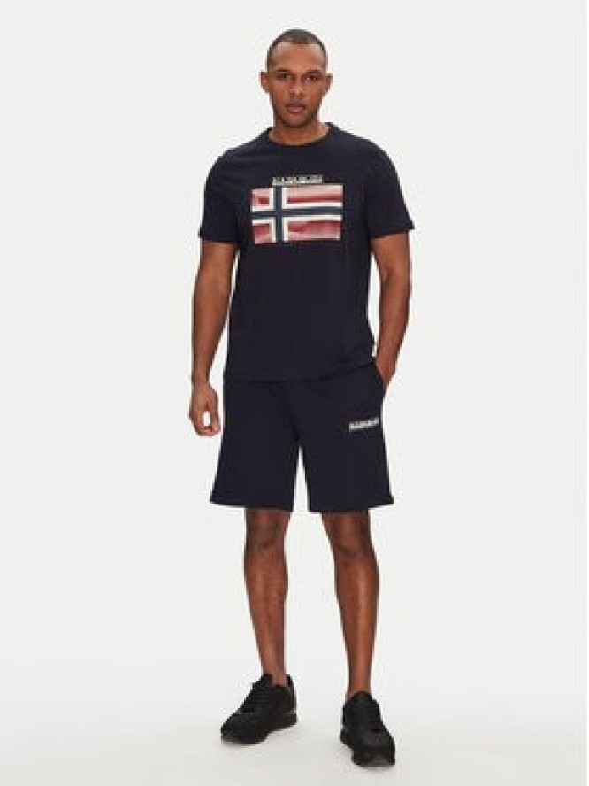 Napapijri T-Shirt S-Lari NP0A4IE51761 Granatowy Regular Fit