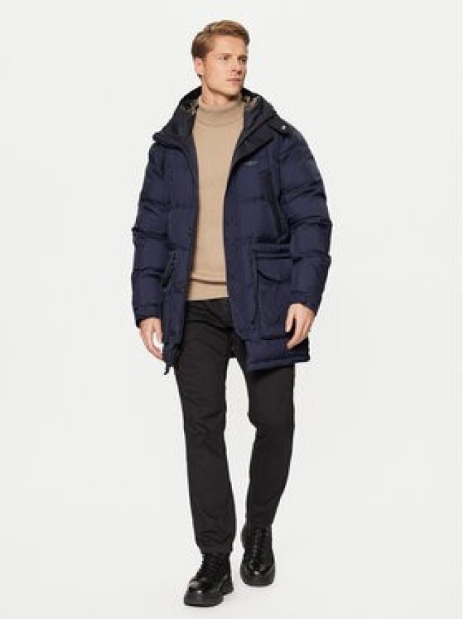 Aeronautica Militare Kurtka zimowa 242AB2192CT3375 Granatowy Regular Fit