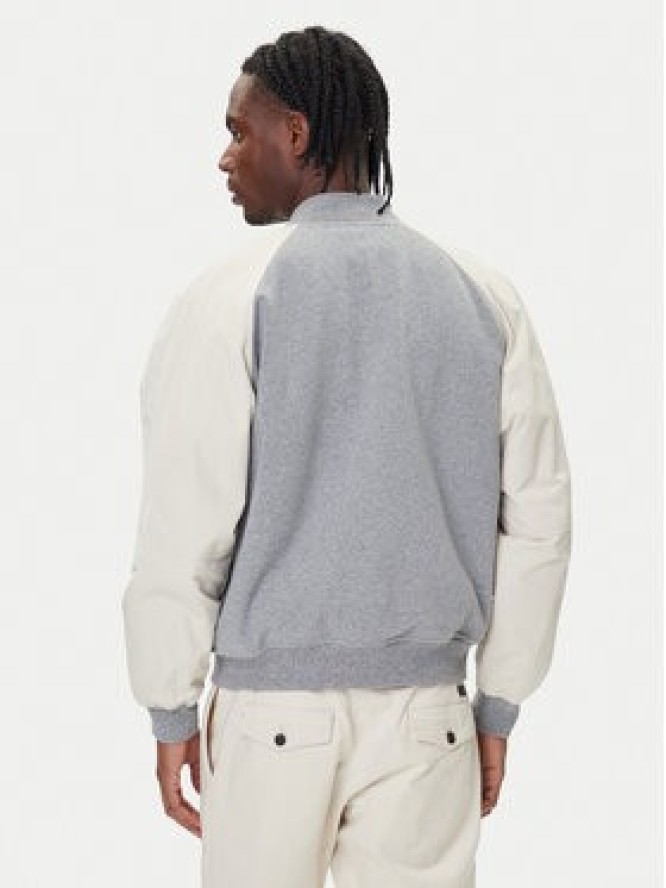Tommy Hilfiger Kurtka bomber Mix Media Varsity MW0MW39684 Szary Regular Fit