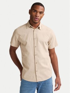 Petrol Industries Koszula M-1050-SIS414 Beżowy Regular Fit