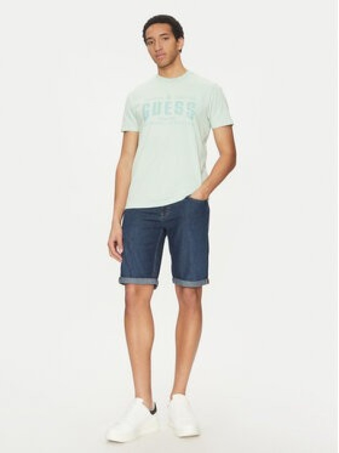 Guess Szorty jeansowe M5GD01 D5MZ1 Granatowy Regular Fit