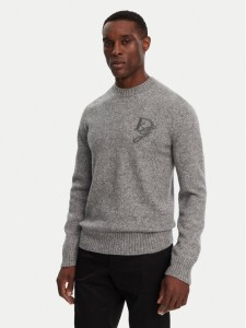 Dolce&Gabbana Sweter GXX02Z JFMIM Szary Regular Fit