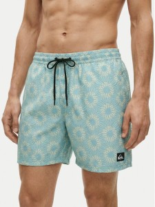 Quiksilver Szorty kąpielowe Everyday Printed Volley 15 EQYJV04219 Turkusowy Regular Fit