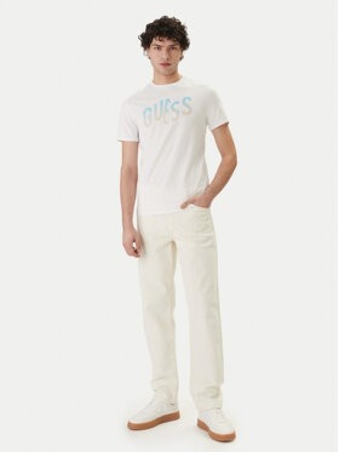 Guess T-Shirt F6GI02 J1314 Biały Slim Fit