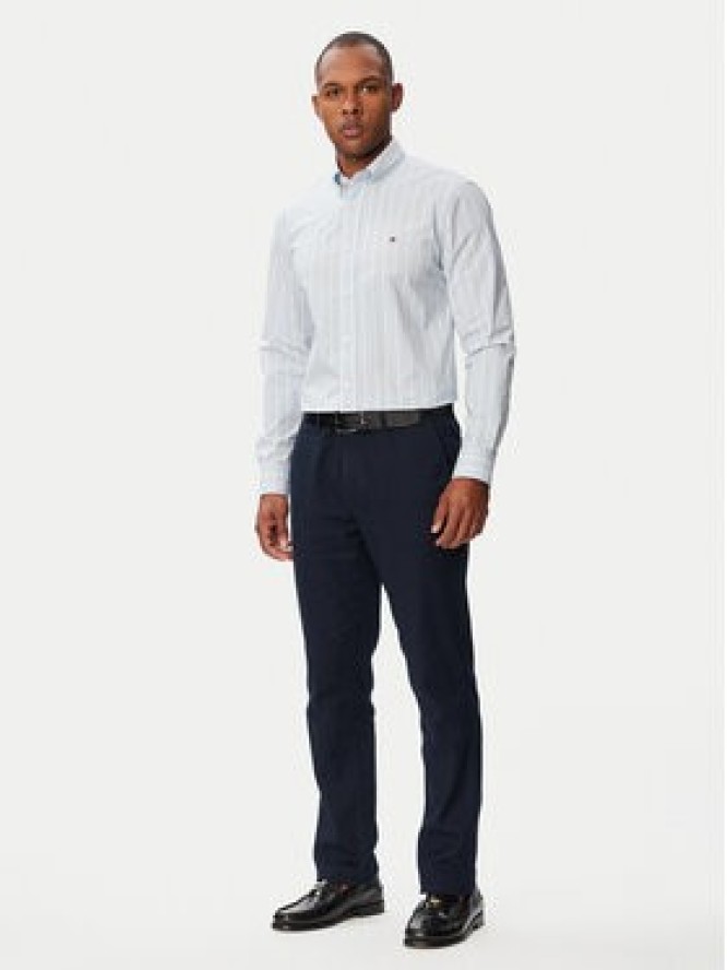 Tommy Hilfiger Koszula Performance MW0MW43430 Niebieski jasny Slim Fit