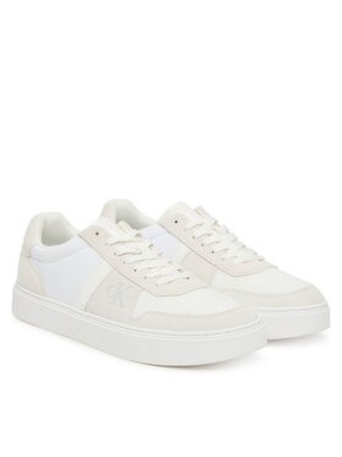 Calvin Klein Sneakersy Classic Cups Lace Mix Emb Tongue YM0YM01395 Biały