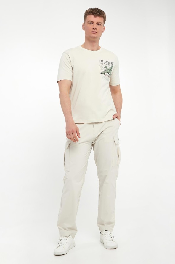 T-shirt męski z nadrukiem AERONAUTICA MILITARE