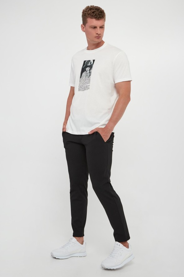 T-shirt męski z nadrukiem ARMANI EXCHANGE