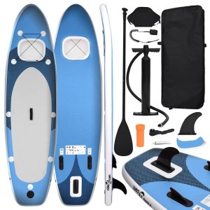 Zestaw deska SUP nadmuchiwana VidaXL 360 x 81 x 10 cm granatowy