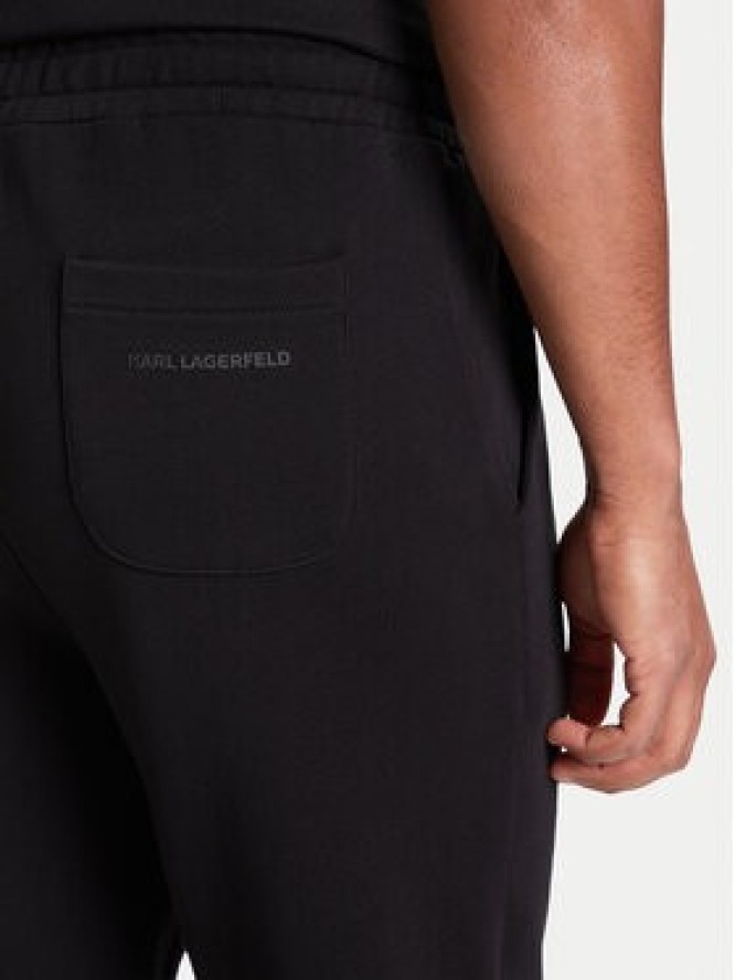 KARL LAGERFELD Spodnie dresowe 705113 553904 Czarny Loose Fit