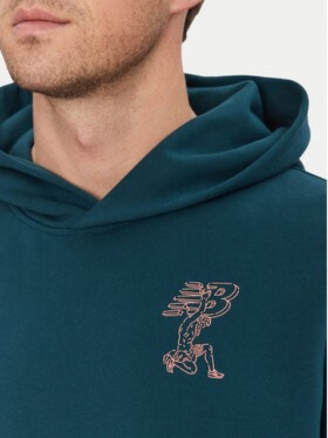 New Balance Bluza MT51979 Niebieski Regular Fit